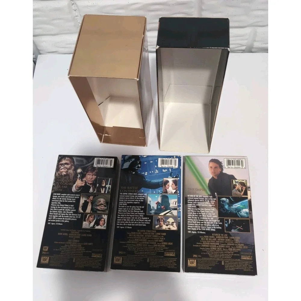 Star Wars Special Edition Original Trilogy 3 VHS Video Tape Box Set 1997 VGC